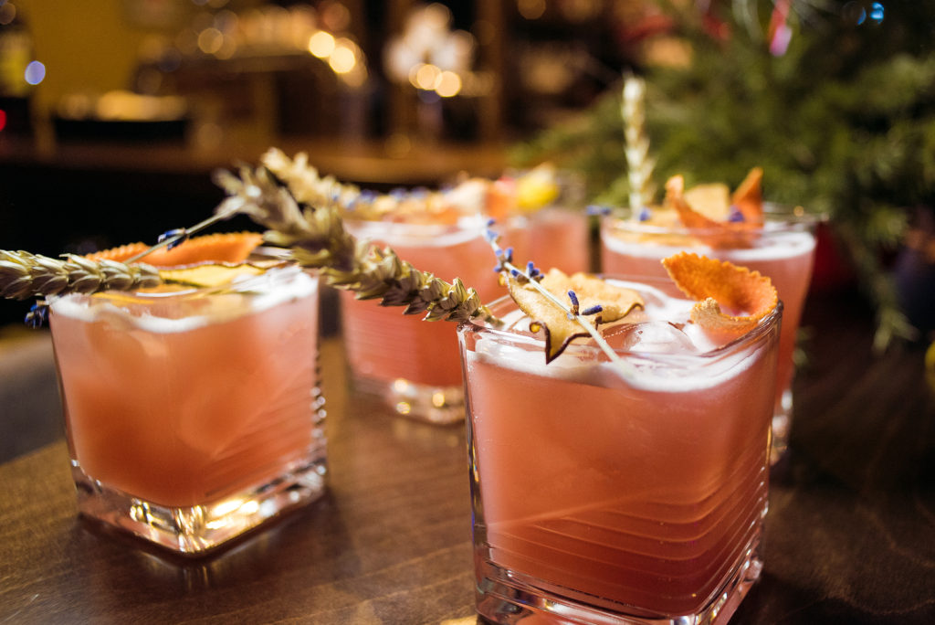 cocktail at a bar - graduation party ideas
