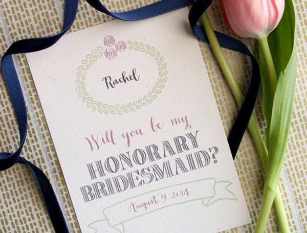 Honorary Bridesmaid - Invite