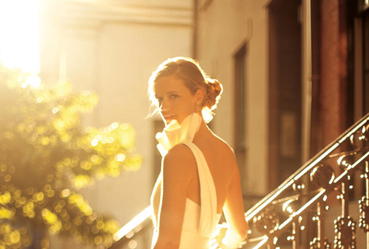Bridal Portrait With Backlighting